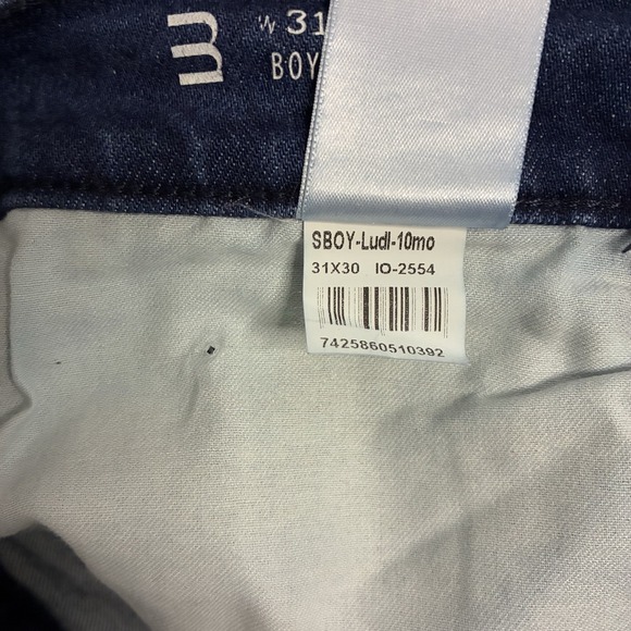 Mott & Bow Boyfriend Jeans Women's Size W 31 x L 30 Blue Denim Cotton Blend - Picture 3 of 9